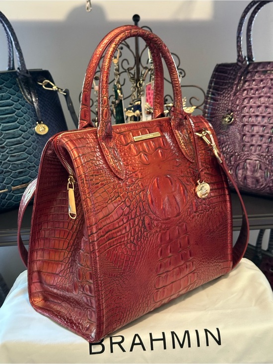 Brahmin Handbags - Sale Today !! Brahmin Chili Large Caroline Satchel